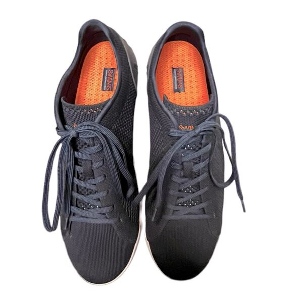 SWIMS Breeze Tennis Knit‎ Upper Shoes Navy & White Men's Size 11.5 - Picture 1 of 7